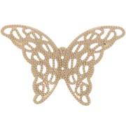 Estampe Papillon 25x39 mm doré x1