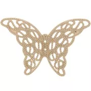 Estampe Papillon 25x39 mm doré x1