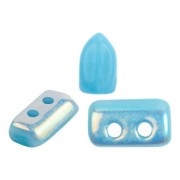 Perles en verre Piros® par Puca® 2x5 mm - Opaque Aqua AB x10g|raw }}