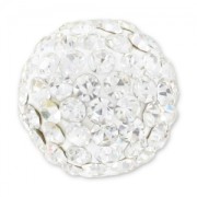 Semi-percée plasticine strass Coréen 12 mm Crystal