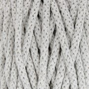 Bobine de cordon en coton pour macramé Cotton Air 5 mm - Gris Twist x50m