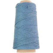 Bobine de cordon coton macramé Organic Cotton Détox XL peigné - Bleu Acier x200m