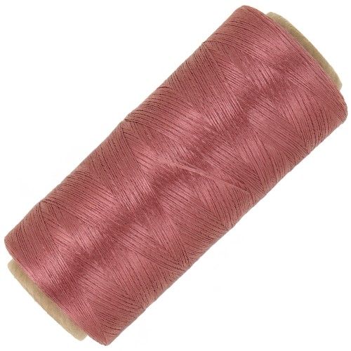 Bobine de fil métallisé Glitter 1 brin pour macramé 0.3 mm - Rose Doré x1250m