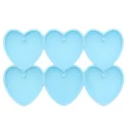 Moule silicone pour réaliser des coeurs en résine époxy & poudre céramique x1