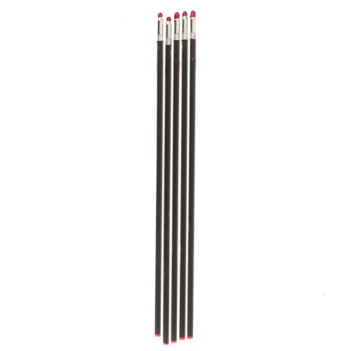 Lot de 5 recharges d'encre rouge pour stylo bille