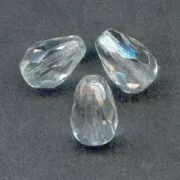 Poires facettées 7x5 mm Crystal x25