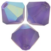 Perles toupies Preciosa - Rondelle Bead 5 mm - Deep Tanzanite AB Matt x12