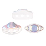 Perles en verre Volos® par Puca® 4x8 mm - Crystal AB x10g