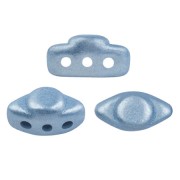 Perles en verre Volos® par Puca® 4x8 mm - Light Blue Metallic Mat x10g