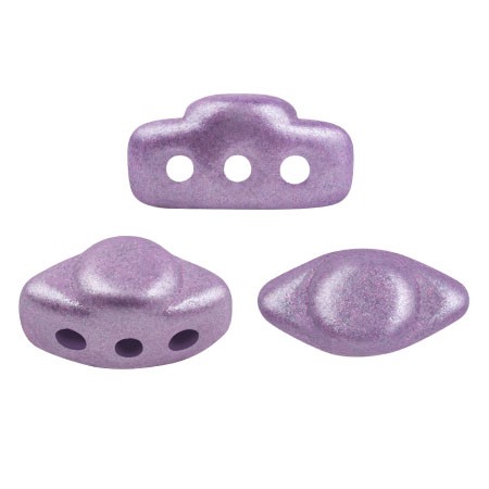 Perles en verre Volos® par Puca® 4x8 mm - Purple Metallic Mat x10g