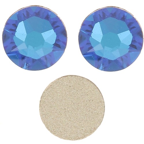 Strass à coller en cristal PureCrystal 4 mm - Crystal Bermuda Blue x36