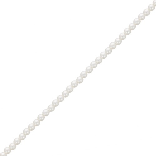 Perles nacrées Aurora 5810 3 mm - Crystal White Pearl x61cm