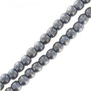 Perles en verre tchèque rondes 2 mm Jet Hematite x150|raw }}