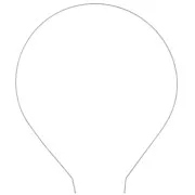 Serre-tête à customiser - Argenté x1