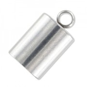 Embouts cylindriques pour cordon 7 mm en Acier inox x4|raw }}