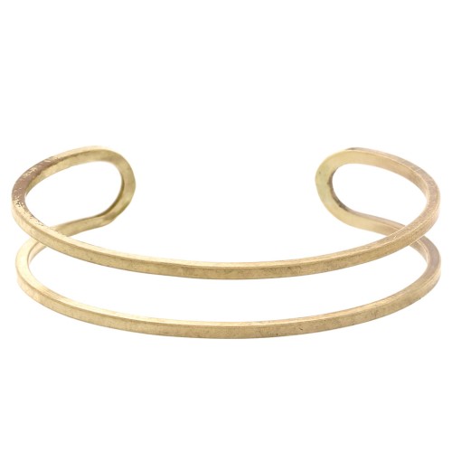 Bracelet manchette fil à décorer 11x150 mm - Laiton brut x1