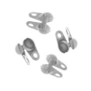 Embouts pour chaîne maille boule 2 mm - Acier inoxydable 304 x4