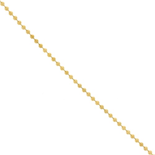 Chaîne maille Boule 3 mm - Acier inoxydable 304 Doré x50cm