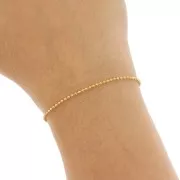 Chaîne maille boule 1.5 mm - Acier inoxydable 304 Doré x50cm