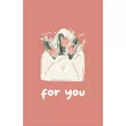 Floral - Cartes à bijoux - cartes de remerciements - For You - Vieux rose - Vert sauge x10 Cartes à bijoux - cartes de remerciements - For You - Vieux rose - Vert sauge x10