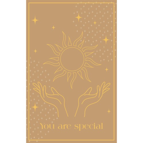 Cartes à bijoux - cartes de remerciements - You are Special - Ocre - Sable x10