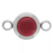 Intercalaire pierre de naissance 6 mm CZ - Janvier - Acier inox 304L - Siam