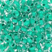 Preciosa Perles rocailles 6/0 4 mm - Terra Intensive - Sea Green Lined x20g