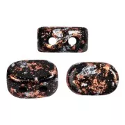 Perles en verre Lipsi® par Puca® 4x6 mm - Tweedy Copper x10g
