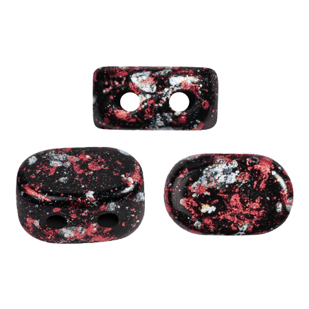 Perles en verre Lipsi® par Puca® 4x6 mm - Tweedy Red x10g