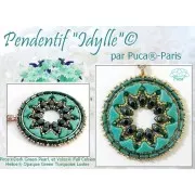 Perles en verre Piros® par Puca® 2x5 mm - Coral Pearl x10g