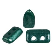 Perles en verre Piros® par Puca® 2x5 mm - Dark Green Pearl x10g