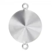 Serti intercalaire à coller pour cabochon PureCrystal 1122 14 mm - Rhodié x1