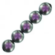 Perles nacrées PureCrystal 5810 8 mm Iridescent Purple Pearl x5