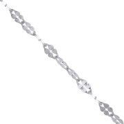 Chaîne maille fantaisie 2 mm en Argent 925 x1m