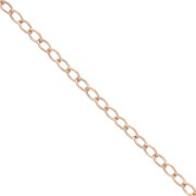 Chaîne maille Forçat 1.7 mm en Rose Gold filled (or laminé)  x 50 cm