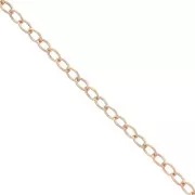 Chaîne maille Forçat 1.7 mm en Rose Gold filled (or laminé)  x 50 cm