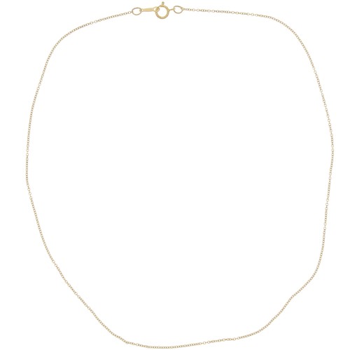 Tour de cou maille Forçat 1.1 mm en  Gold filled (or laminé)   x 41.5cm