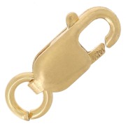 Fermoir mousqueton 8 mm avec anneau ouvert - Gold filled (or laminé) x1|raw }}