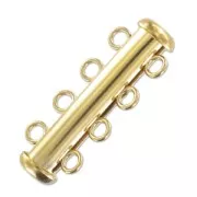 Fermoir 4 rangs coulissant 26 mm en Gold filled (or laminé)  x1