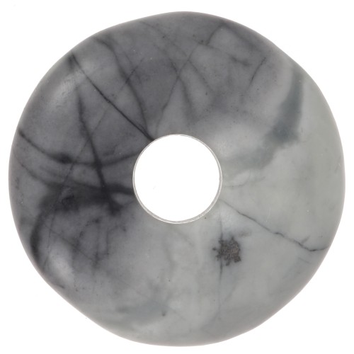 Donuts 20 mm pierre gemme - Jaspe Picasso x1