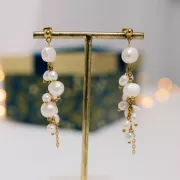 Clous d'oreilles tête boule 4 mm avec anneau - Argenté x4