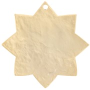 Pendentif soleil martelé 29 mm - Doré à l'or fin x1|raw }}