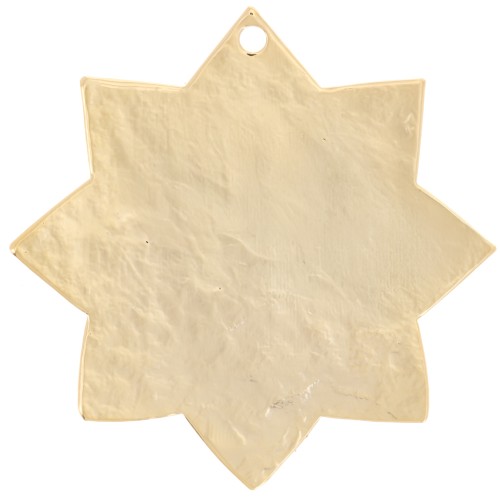 Pendentif soleil martelé 29 mm - Doré à l'or fin x1