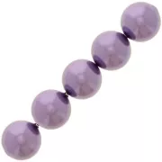 Perles nacrées PureCrystal 5810 10 mm - Crystal Light Amethyst Pearl x5