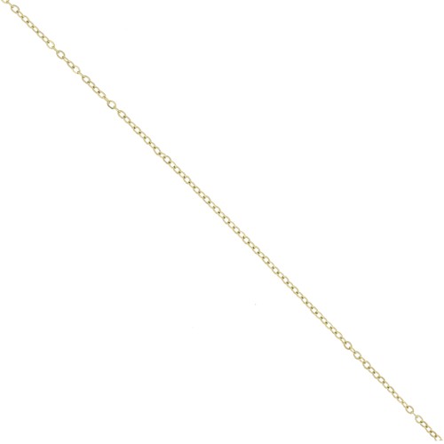 Chaîne maille Forçat limée 1.75 mm - Acier inoxydable 304L Doré x10m