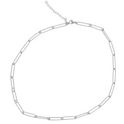 Collier maille Rectangle 4.1 mm - Acier inoxydable 304L x42cm|raw }}