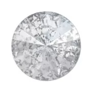Cabochon PureCrystal 1122 Rivoli 14 mm Crystal Silver Patina x1