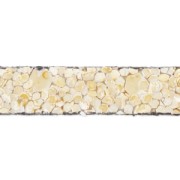 Lacet cuir reconstitué effet sable 5 mm Beige x30cm