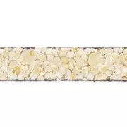 Lacet cuir reconstitué effet sable 5 mm Beige x30cm