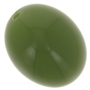 Perles olive en résine opaque 14x11 mm - Kaki x6|raw }}